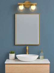 Hinkley 57442 Sunni 2-lt 15" LED Vanity Light - Lacquered Brass