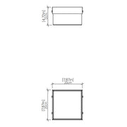 Accord 577LED Clean 1-lt 8" LED Flush Mount