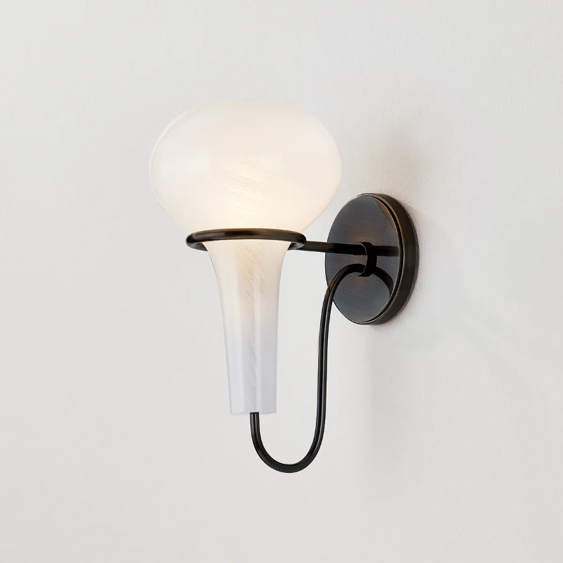 Hudson Valley 5813 Adams Corner 1-lt 13" Tall Wall Sconce - Black Nickel