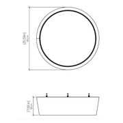 Accord 585LED Conical 1-lt 26" LED Flush Mount