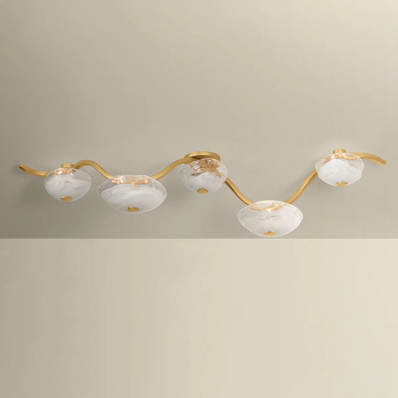 Corbett 586-05 Kune 5-lt 64" LED Semi Flush Mount