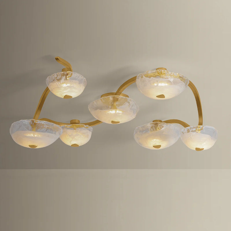 Corbett 586-45 Kune 7-lt 50" LED Semi Flush Mount