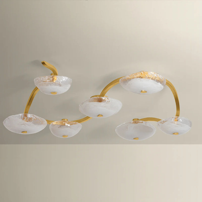 Corbett 586-60 Kune 7-lt 69" LED Semi Flush Mount