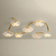 Corbett 586-60 Kune 7-lt 69" LED Semi Flush Mount