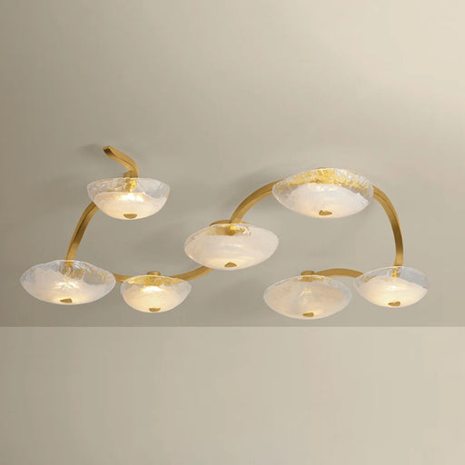 Corbett 586-60 Kune 7-lt 69" LED Semi Flush Mount