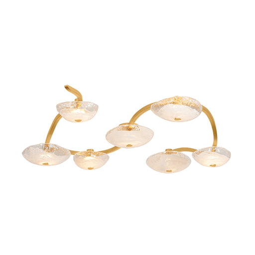 Corbett 586-60 Kune 7-lt 69" LED Semi Flush Mount