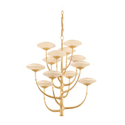 Corbett 589-34 Pluro 12-lt 72" LED Chandelier