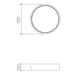 Accord 589LED Conical 1-lt 30" LED Flush Mount