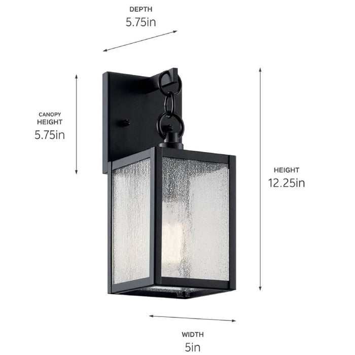 Kichler 59005 Lahden 1-lt 12" Tall Outdoor Wall Light