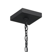 Kichler 59008 Lahden 1-lt 9" Outdoor Convertible Pendant/Semi Flush - Black Textured