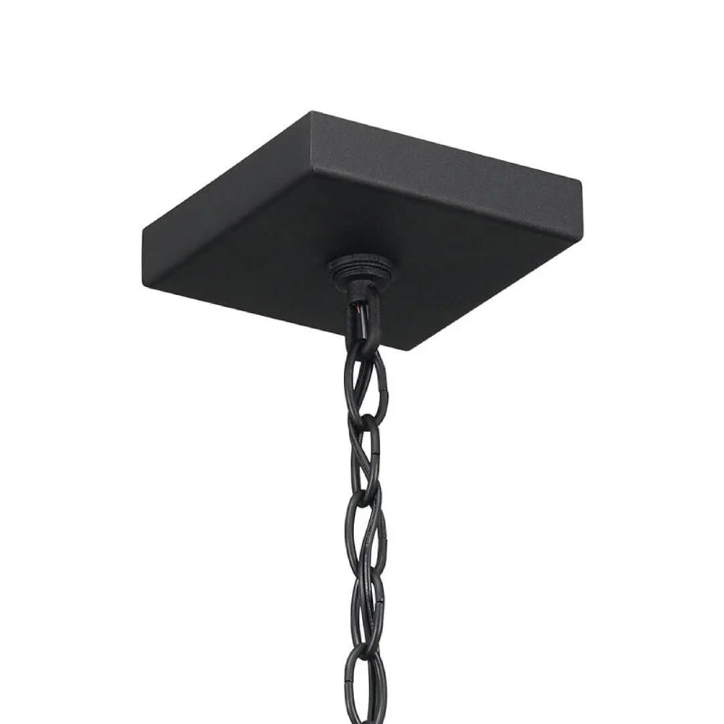 Kichler 59008 Lahden 1-lt 9" Outdoor Convertible Pendant/Semi Flush - Black Textured