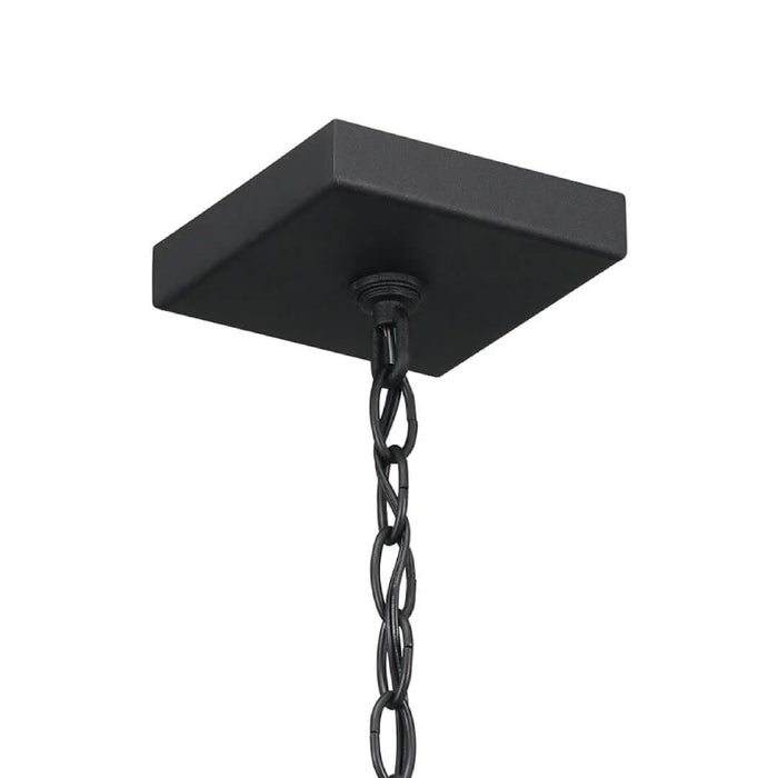 Kichler 59008 Lahden 1-lt 9" Outdoor Convertible Pendant/Semi Flush - Black Textured
