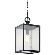 Kichler 59008 Lahden 1-lt 9" Outdoor Convertible Pendant/Semi Flush - Black Textured