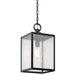 Kichler 59008 Lahden 1-lt 9" Outdoor Convertible Pendant/Semi Flush - Black Textured