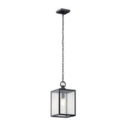 Kichler 59008 Lahden 1-lt 9" Outdoor Convertible Pendant/Semi Flush - Black Textured
