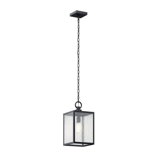 Kichler 59008 Lahden 1-lt 9" Outdoor Convertible Pendant/Semi Flush - Black Textured
