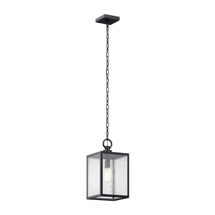 Kichler 59008 Lahden 1-lt 9" Outdoor Convertible Pendant/Semi Flush - Black Textured