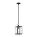 Kichler 59008 Lahden 1-lt 9" Outdoor Convertible Pendant/Semi Flush - Black Textured