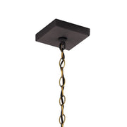 Kichler 59008 Lahden 1-lt 9" Outdoor Convertible Pendant/Semi Flush - Weathered Zinc