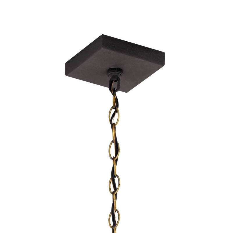 Kichler 59008 Lahden 1-lt 9" Outdoor Convertible Pendant/Semi Flush - Weathered Zinc