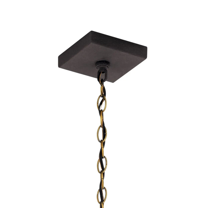 Kichler 59008 Lahden 1-lt 9" Outdoor Convertible Pendant/Semi Flush - Weathered Zinc