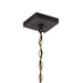 Kichler 59008 Lahden 1-lt 9" Outdoor Convertible Pendant/Semi Flush - Weathered Zinc