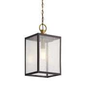 Kichler 59008 Lahden 1-lt 9" Outdoor Convertible Pendant/Semi Flush - Weathered Zinc