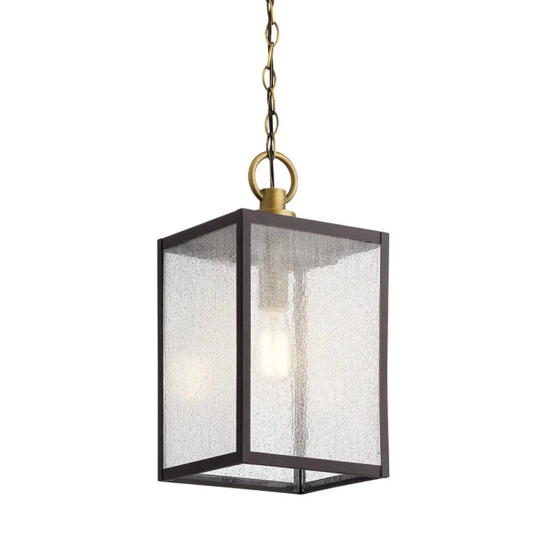 Kichler 59008 Lahden 1-lt 9" Outdoor Convertible Pendant/Semi Flush - Weathered Zinc