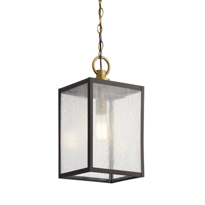 Kichler 59008 Lahden 1-lt 9" Outdoor Convertible Pendant/Semi Flush - Weathered Zinc