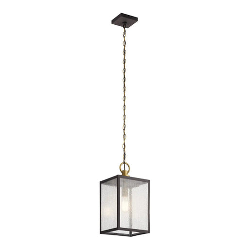Kichler 59008 Lahden 1-lt 9" Outdoor Convertible Pendant/Semi Flush - Weathered Zinc