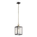 Kichler 59008 Lahden 1-lt 9" Outdoor Convertible Pendant/Semi Flush - Weathered Zinc