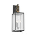 Kichler 59009 Lahden 3-lt 26" Tall Outdoor Wall Light - Weathered Zinc/Natural Brass
