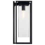 Kichler 59063 Mercer 1-lt 24" Tall Outdoor Wall Light - Black with Silver Highlights