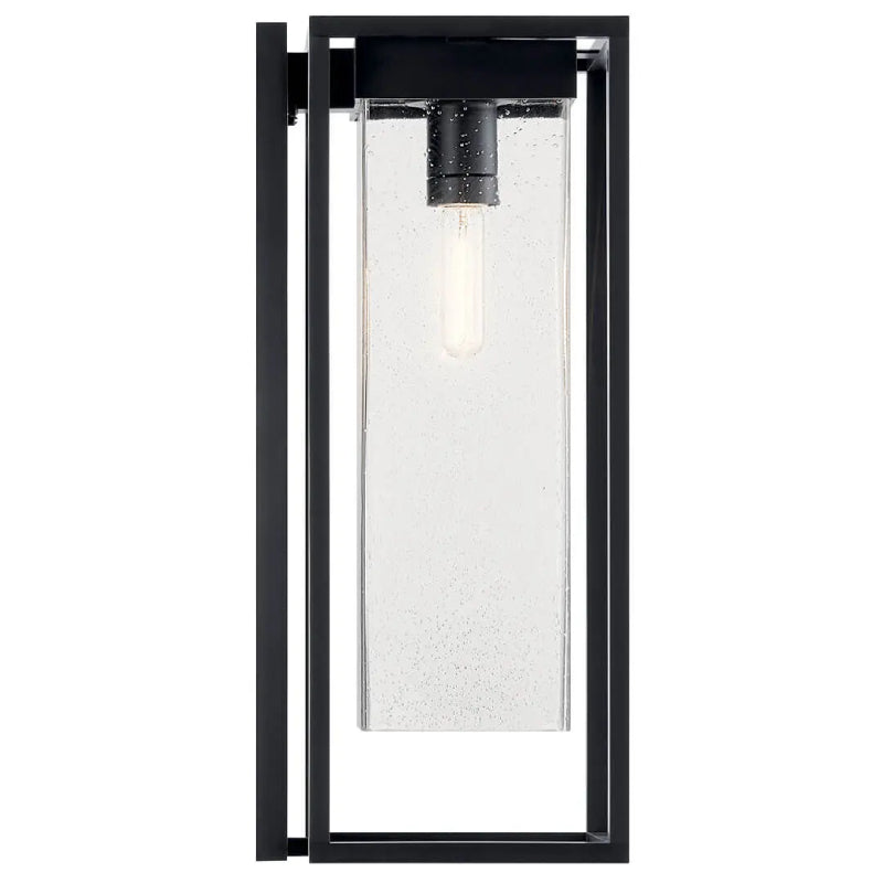Kichler 59063 Mercer 1-lt 24" Tall Outdoor Wall Light - Black with Silver Highlights