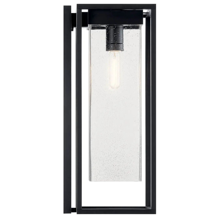 Kichler 59063 Mercer 1-lt 24" Tall Outdoor Wall Light - Black with Silver Highlights