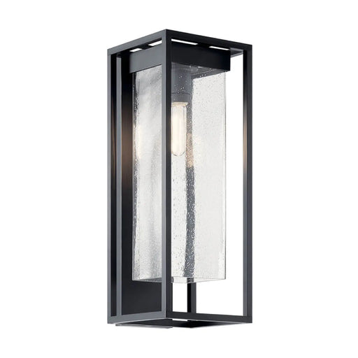 Kichler 59063 Mercer 1-lt 24" Tall Outdoor Wall Light - Black with Silver Highlights