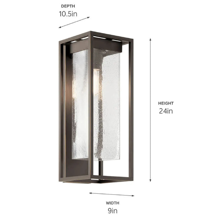 Kichler 59063 Mercer 1-lt 24" Tall Outdoor Wall Light