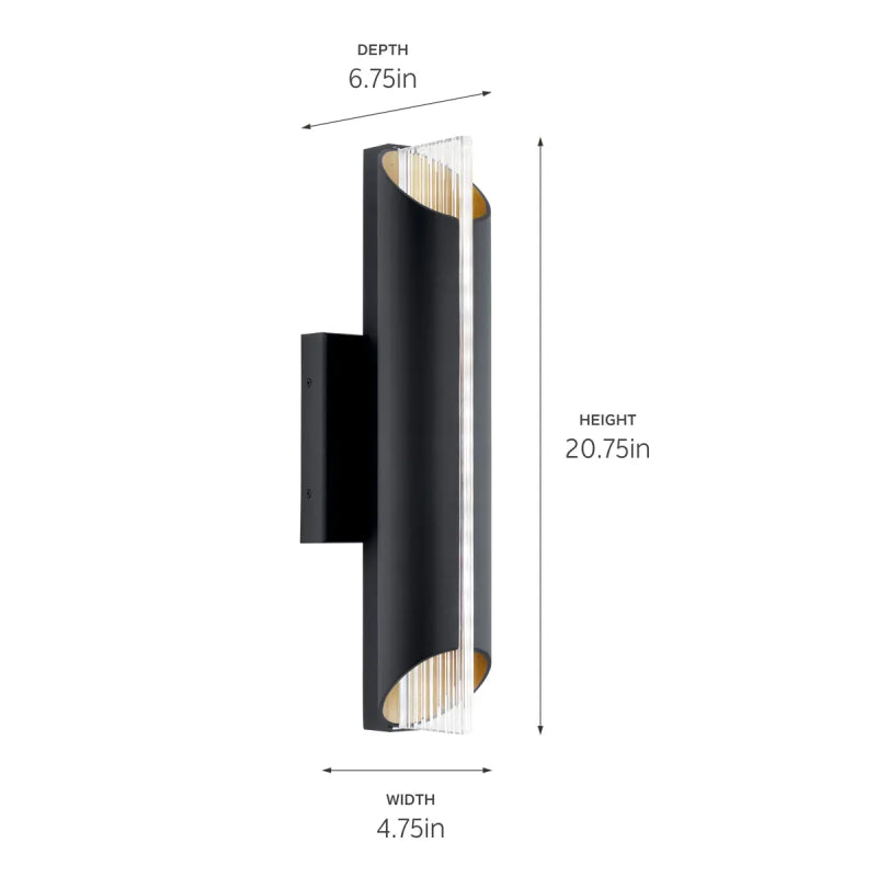 Kichler 59078 Astalis 1-lt 21" Tall LED Outdoor Wall Light