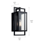 Kichler 59086 Goson 1-lt 16" Tall Outdoor Wall Light