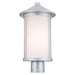 Kichler 59101 Lombard 1-lt 17" Tall Outdoor Post Mount - Brushed Aluminum