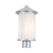 Kichler 59101 Lombard 1-lt 17" Tall Outdoor Post Mount - Brushed Aluminum