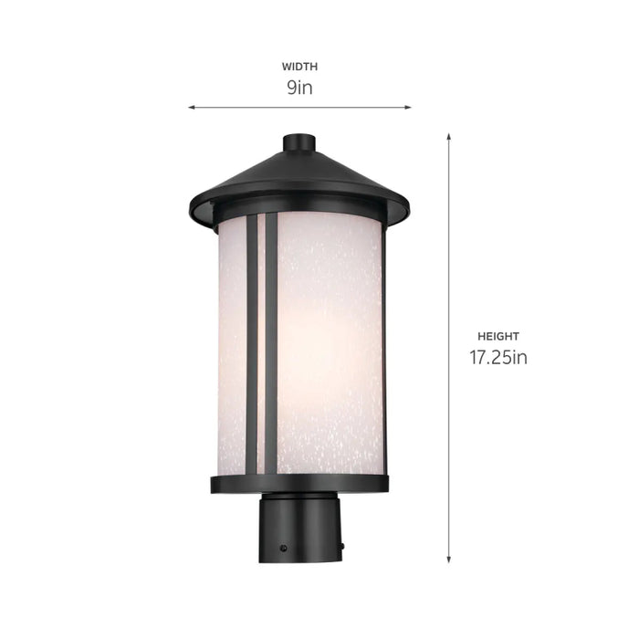 Kichler 59101 Lombard 1-lt 17" Tall Outdoor Post Mount