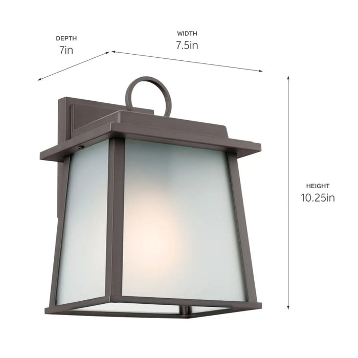 Kichler 59105 Noward 1-lt 10" Tall Outdoor Wall Light