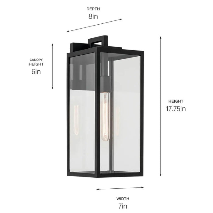 Kichler 59112 Branner 1-lt 18" Tall Outdoor Wall Light