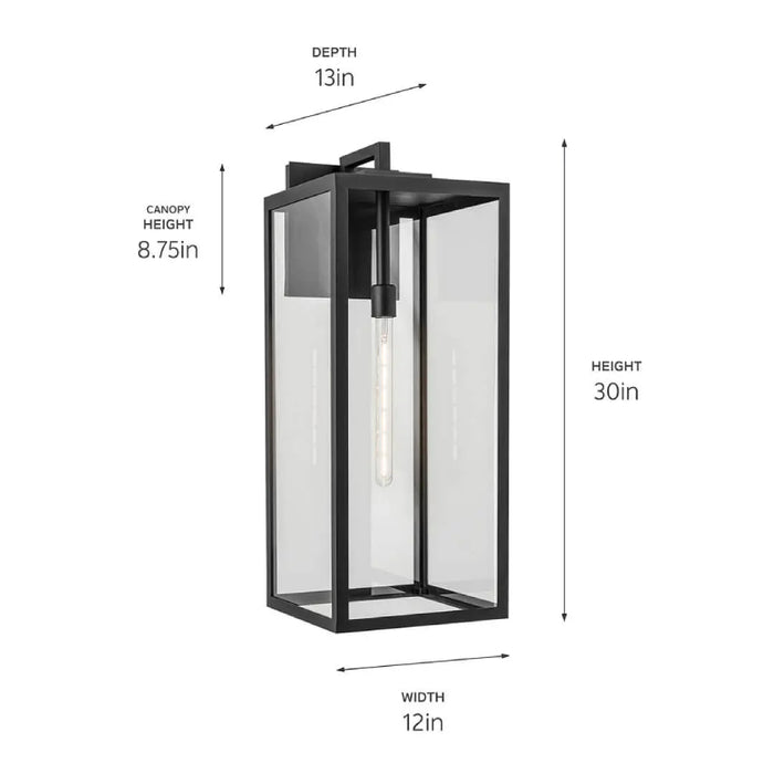 Kichler 59114 Branner 1-lt 30" Tall Outdoor Wall Light