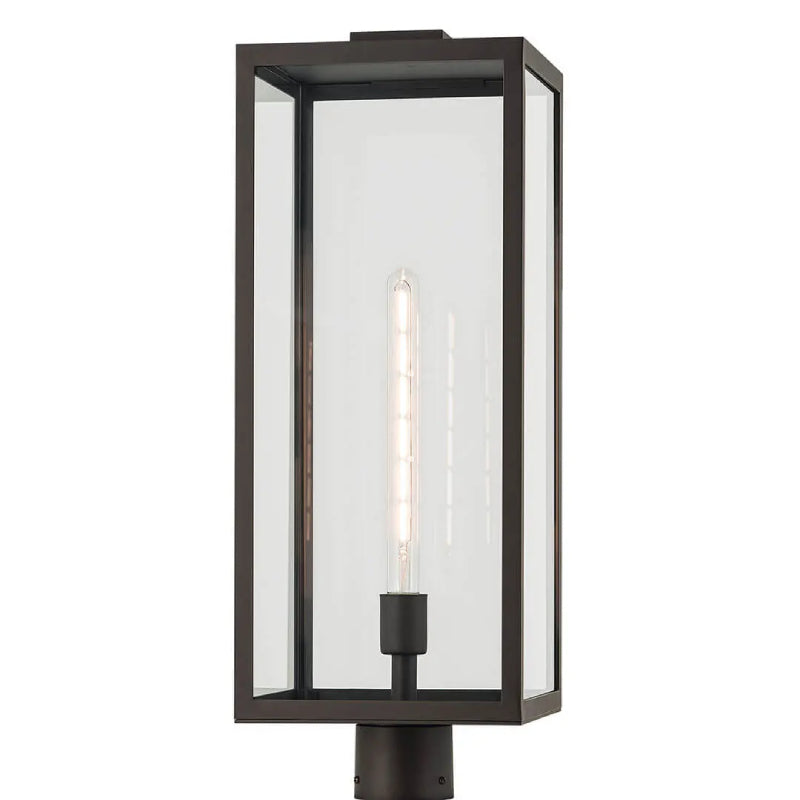 Kichler 59115 Branner 1-lt 26" Tall Outdoor Post Mount - Olde Bronze