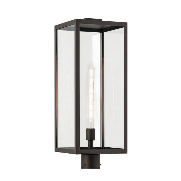 Kichler 59115 Branner 1-lt 26" Tall Outdoor Post Mount - Olde Bronze