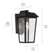 Kichler 59118 Mathus 1-lt 13" Tall Outdoor Wall Light