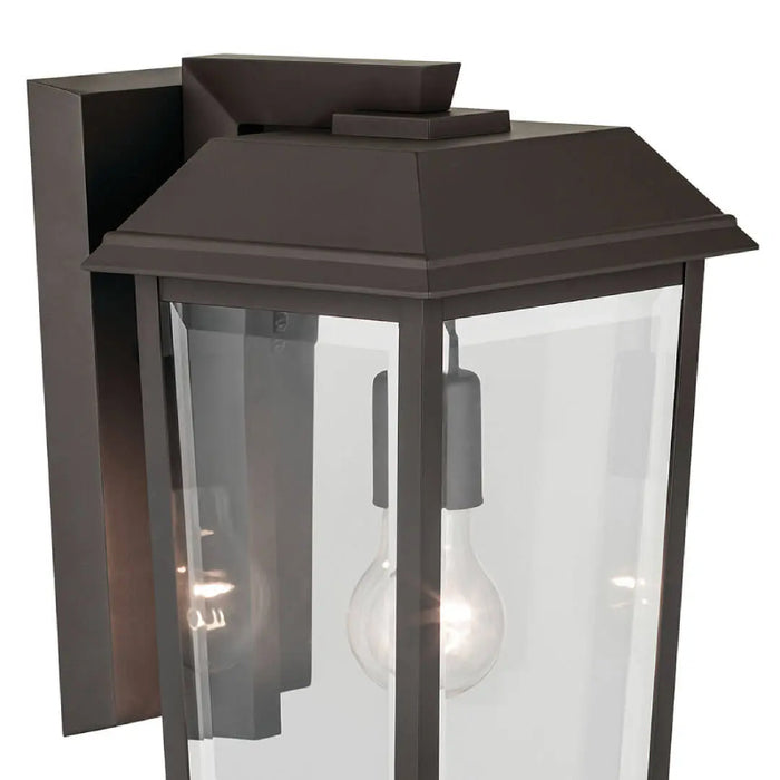 Kichler 59119 Mathus 1-lt 18" Tall Outdoor Wall Light - Olde Bronze