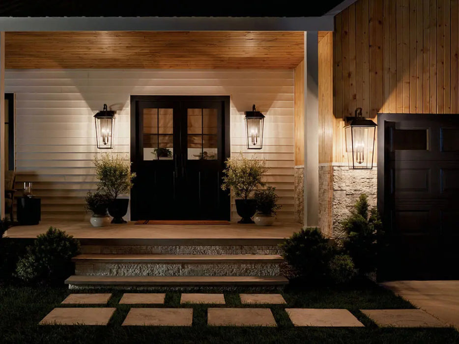 Kichler 59121 Mathus 3-lt 30" Tall Outdoor Wall Light
